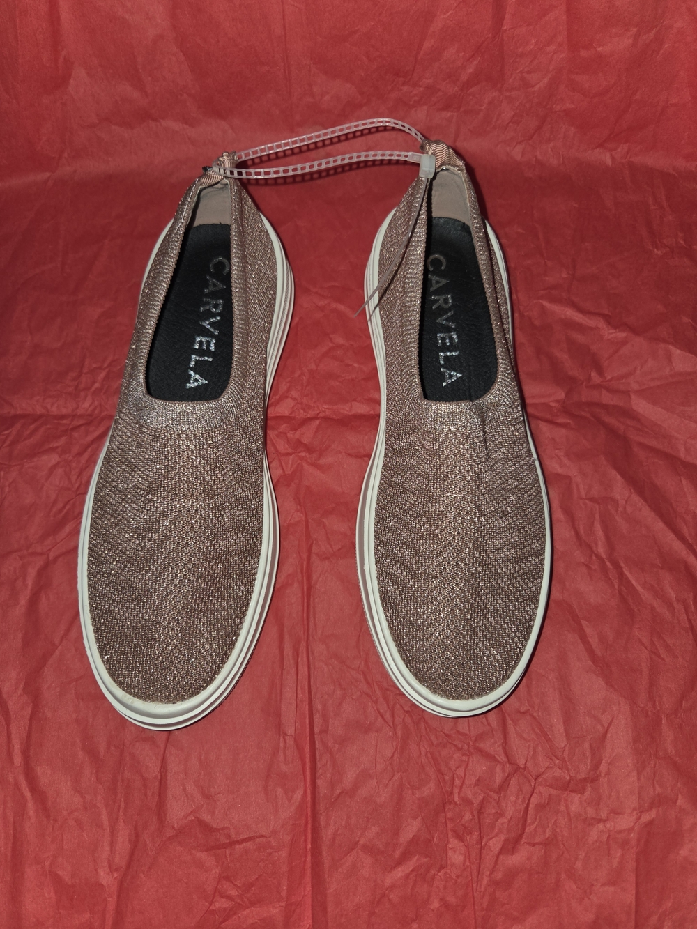 Carvela Metallic Rose Slip-On Sneakers